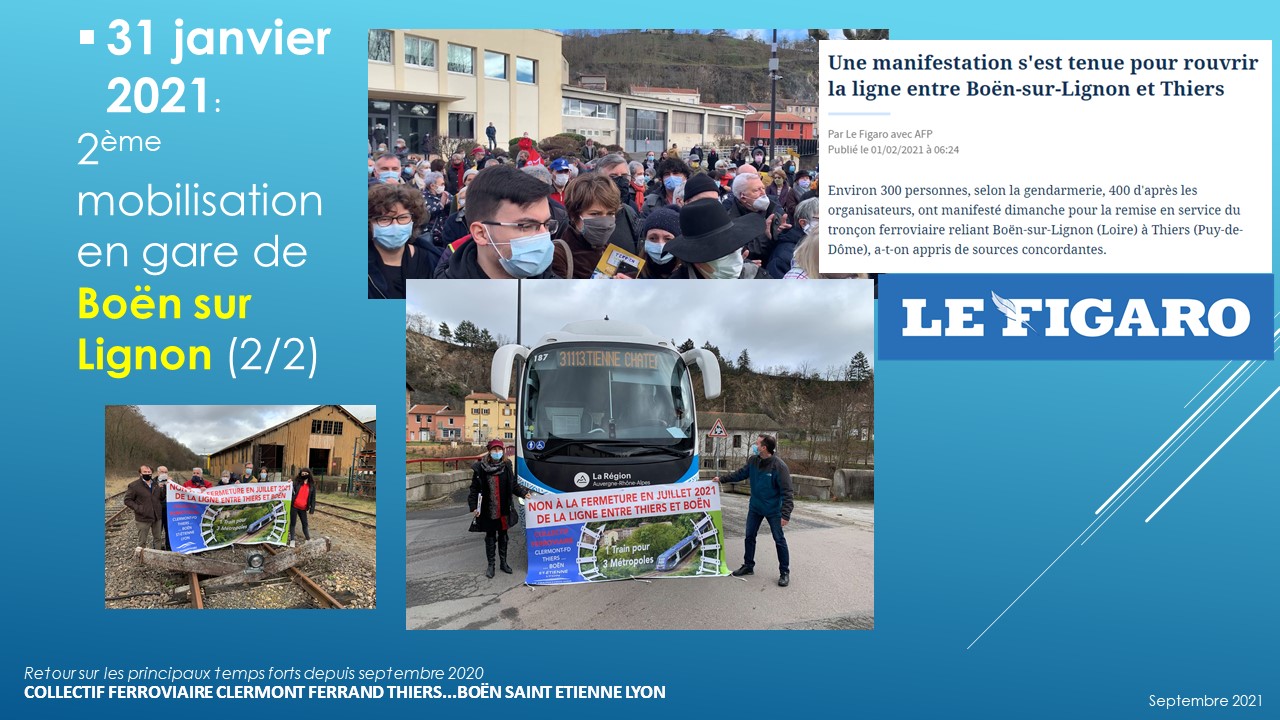 31.01.21 2ème mobilisation en gare de Boën sur Lignon (2/2) 